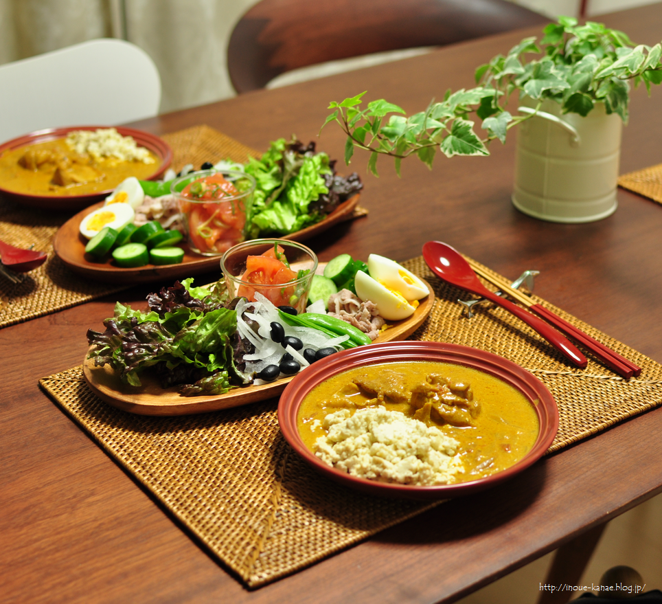 バターチキンカレーで糖質オフ晩ごはんとカレーの時の副菜って 井上かなえオフィシャルブログ 母ちゃんちの晩御飯とどたばた日記 Powered By ライブドアブログ