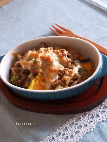 セロリそぼろバリエ