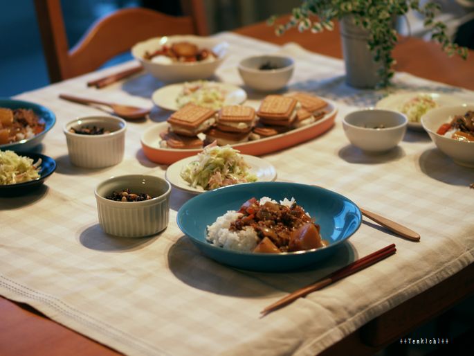 母ちゃんちの晩御飯とどたばた日記-6月22日