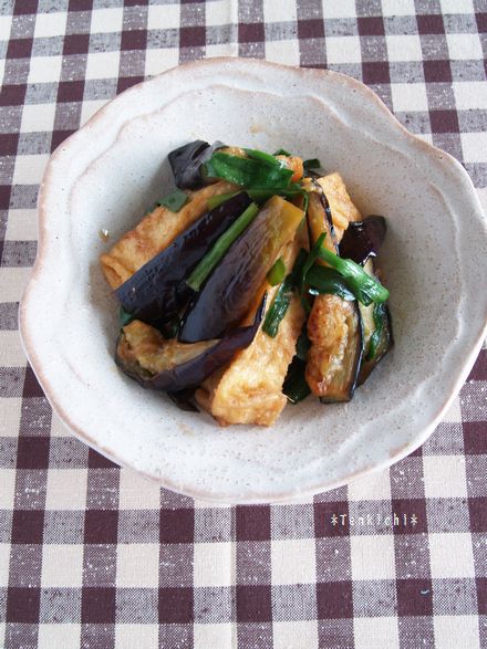 なすと生姜ポン酢