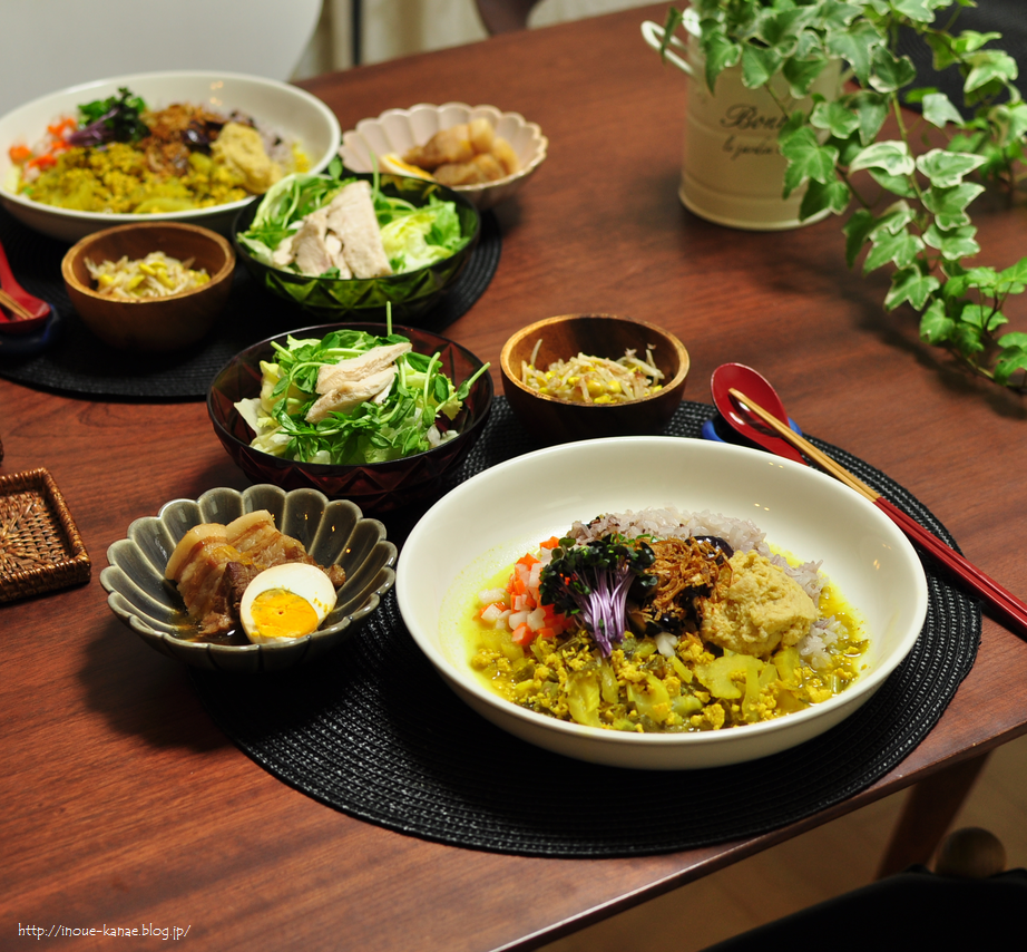 1週間の晩ごはん献立】7／13から7／19 : 井上かなえオフィシャルブログ