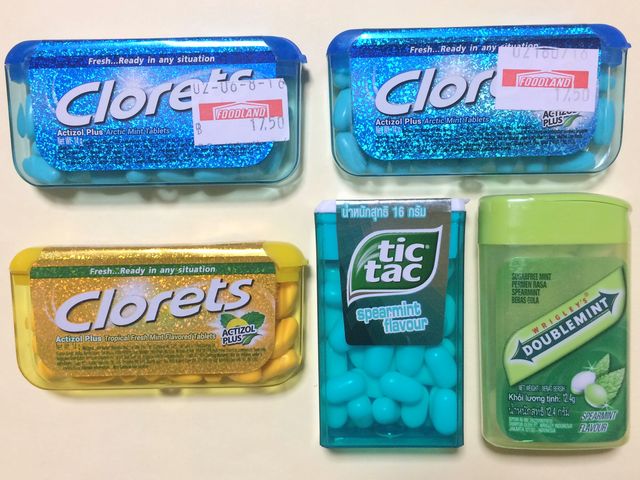 ２０１６年８月タイ旅行のお土産その１０ ミントタブレットいろいろ Tenkikidsの タイを思う