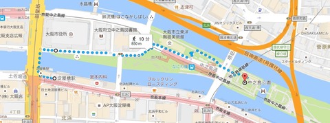 中之島公園地図