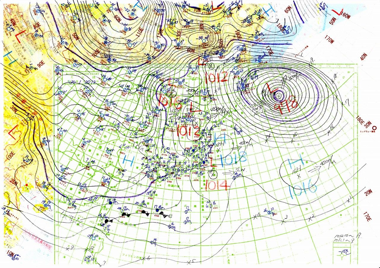 18年1月日 天気図日記 18年1月日 天気図日記