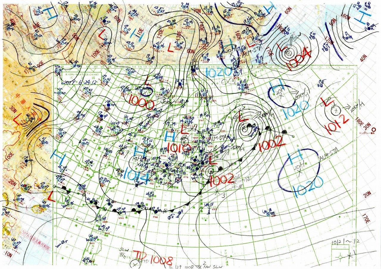 天気図上に熱帯低気圧登場 天気図日記 天気図上に熱帯低気圧登場 天気図日記