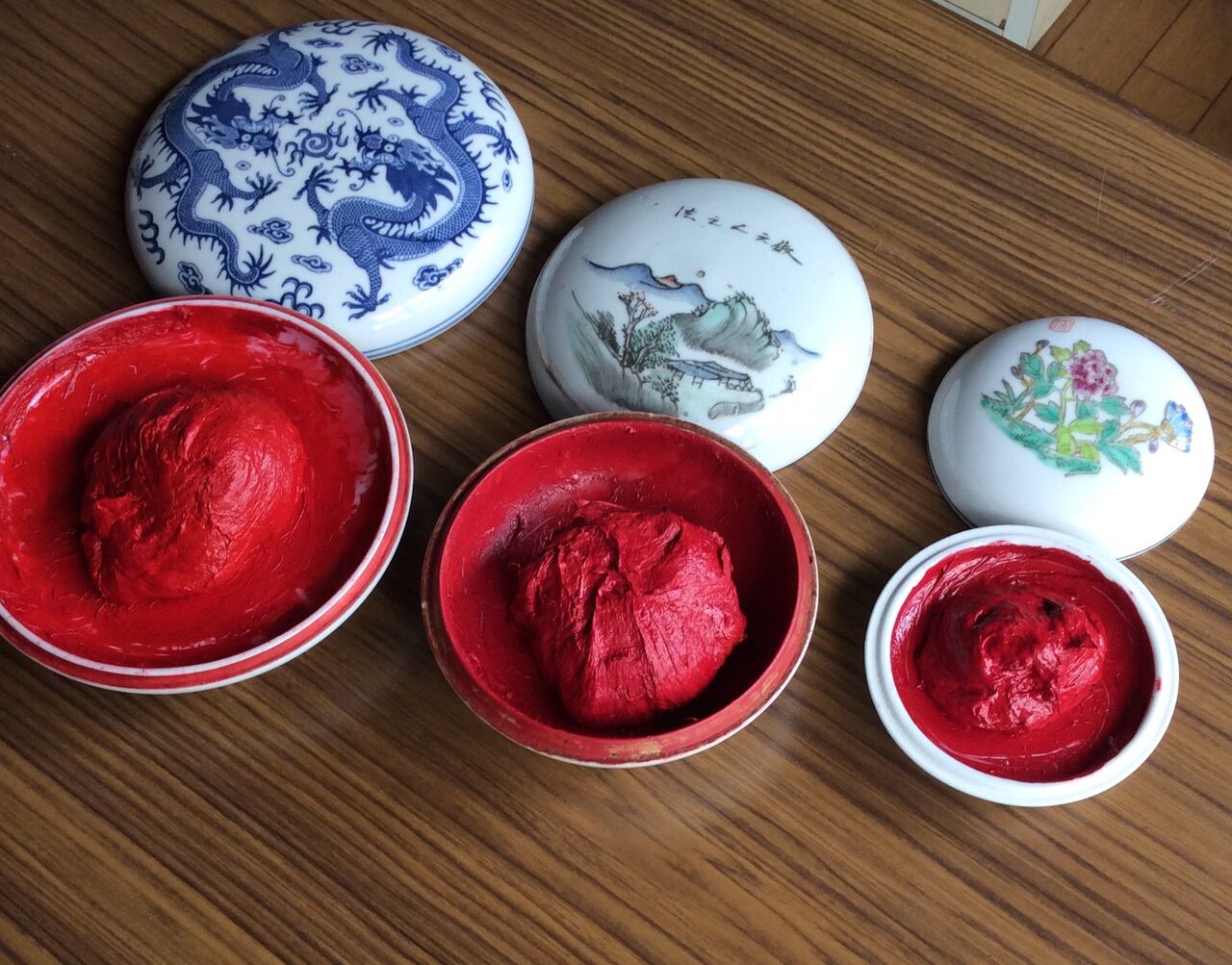 印泥 美麗 5両装？ 大きな朱肉 書道 篆刻 Amazon | 印泥 西冷印社