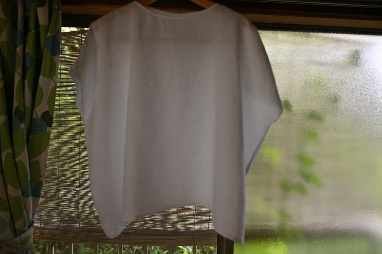 超簡単 四角の布２枚で作る 夏のブラウス Women Shirts 男のソーイング Sewing Diy