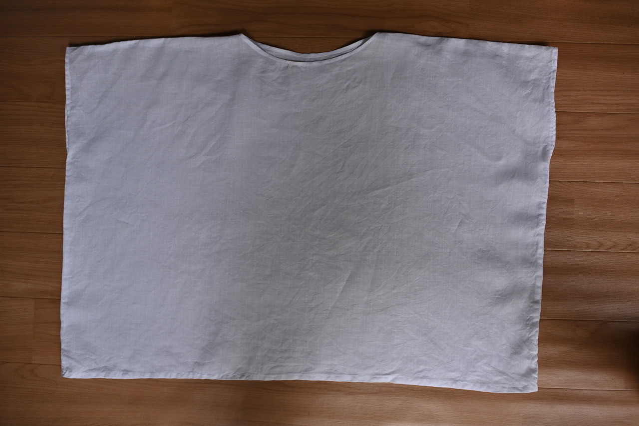 超簡単 四角の布２枚で作る 夏のブラウス Women Shirts 男のソーイング Sewing Diy