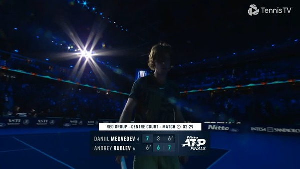 ルブレフが天敵メドベージェフに逆転勝利！！ツアーファイナルズ1勝目！