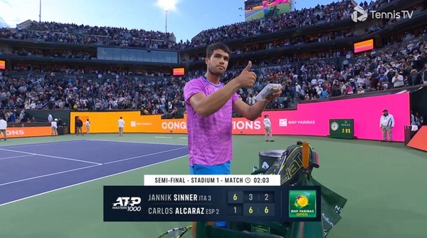 アルカラスがシナーを下してIW決勝へ！！無敵シナーを止めたのはやはりこの男！！