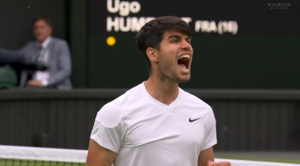 アルカラスがアンベール下しウィンブルドンベスト8へ！！次は宿敵トミーポール！！