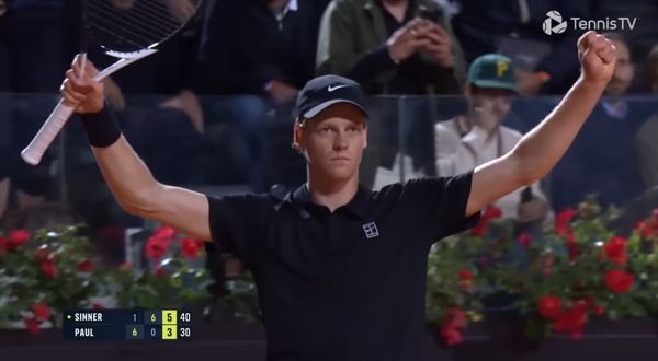 シナーがポールに苦しみながらもローマ決勝へ！！復帰戦でマスターズ決勝！