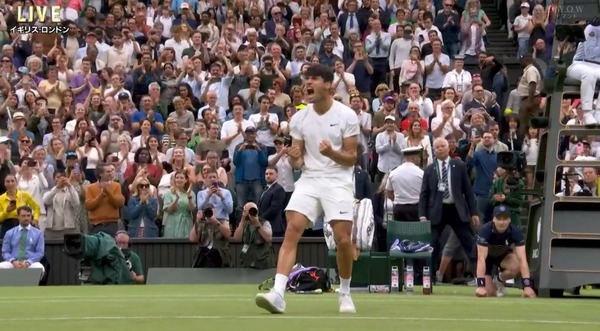 王者アルカラス、ティアフォーに苦戦もなんとか勝利しウィンブルドン４回戦へ！！