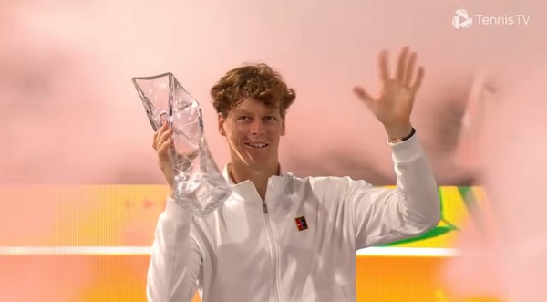 【速報】シナーがレヘチカ下しマイアミ優勝！！史上初の失セット無しのサンシャインダブル達成！！