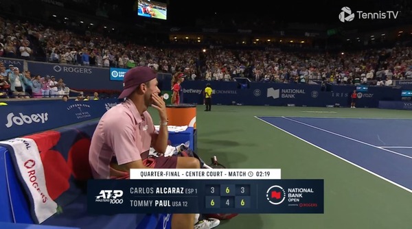 トミポが王者アルカラスを破る波乱！！カナダMSベスト4へ！！