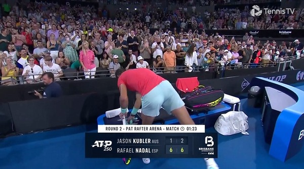 ナダルが地元クブラーに快勝しブリスベン２回戦へ！！なんか強くない？