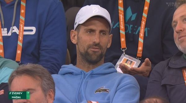 ナダルの試合をジョコビッチ、アルカラス、シフィオンテクらが観戦！！いいとも最終回状態に(´；ω；`)