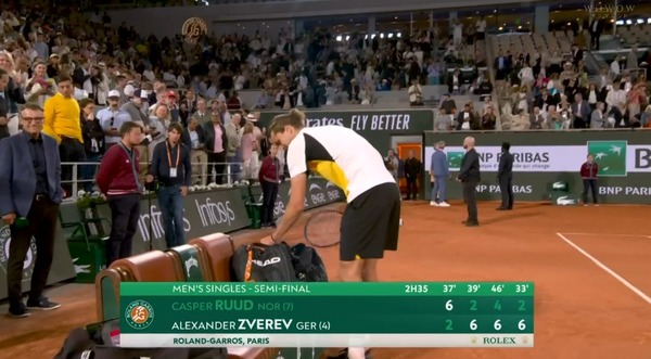 次世代王者ズベレフが胃痛ルードに勝利し全仏初の決勝へ！！悲願のGS初優勝くるか！？