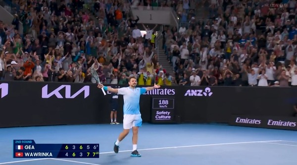 40歳ワウリンカ、5セットの死闘制し全豪オープン3回戦へ！！最後の全豪はまだ終わらない！