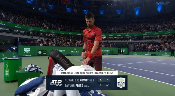 ジョコビッチがフリッツ下し上海マスターズ決勝へ！全豪以来の対シナー戦、ハード新旧王者対決制するのはどっち！？