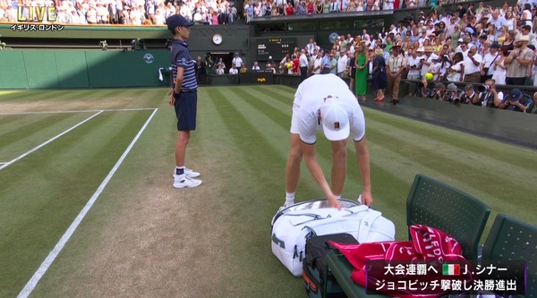 世界1位シナーがジョコビッチに快勝しウィンブルドン決勝へ！！連覇＆今季GS初優勝なるか！？