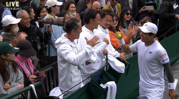 【朗報】西岡がウィンブルドン初戦突破！！GS勝利は昨年全仏以来！！ついに復活！？