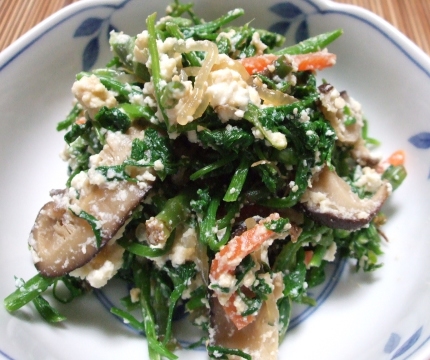 まめまめしく行こう 田ぜり づくしの晩ご飯