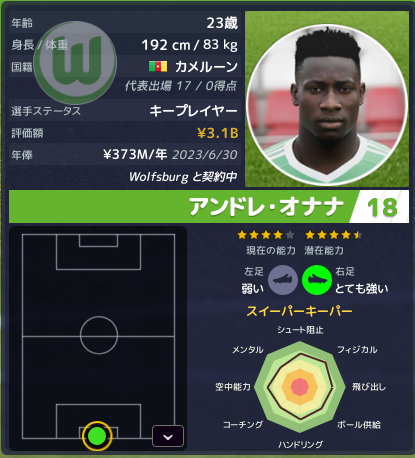 Fm19 ヴォルフスブルク1年目 下手だけどフットボールマネージャー日記