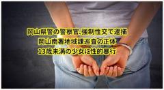 未成年少女に性的暴行疑い、21歳巡査を逮捕 岡山県警「厳正に対処する」