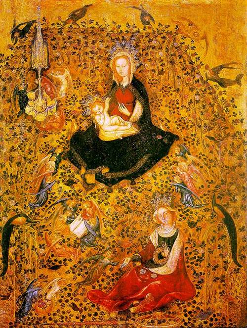 Madonna in the Rosary (c.1410) Stefano Da Zevio(c.1375-1438)