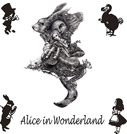 不思議の国のアリス 村澤美独(鉛筆画)