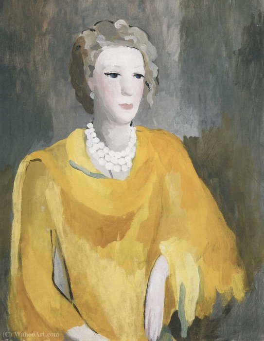 マリー ローランサン自作の和風屏風 ４ 世界の偉人 天才 有名人の愛用品