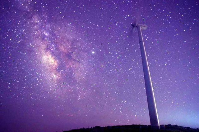 四国カルスト 満天の星 鬼ヶ城山景 四国カルスト 満天の星 鬼ヶ城山景