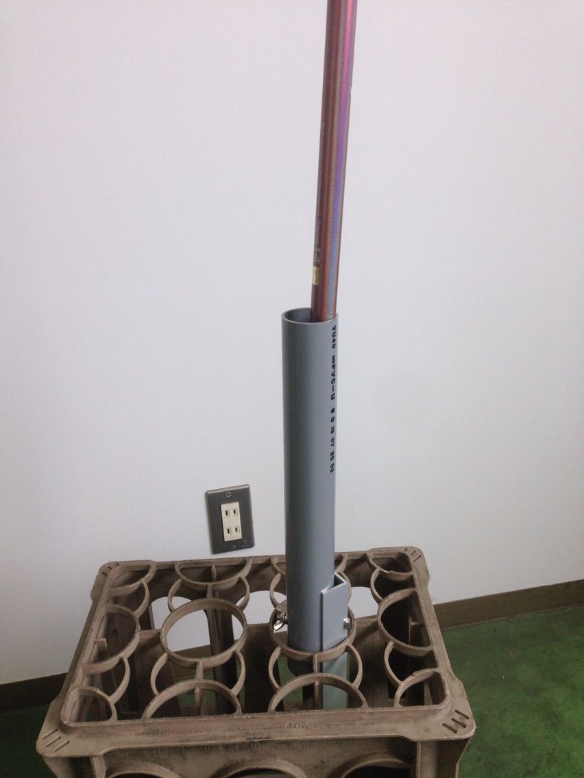 メリケーンタイプ 砂浜用パイプ竿立て作ってみました ティワンのちょこっと投げキス 釣り日記