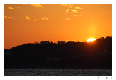 牛窓の夕陽3
