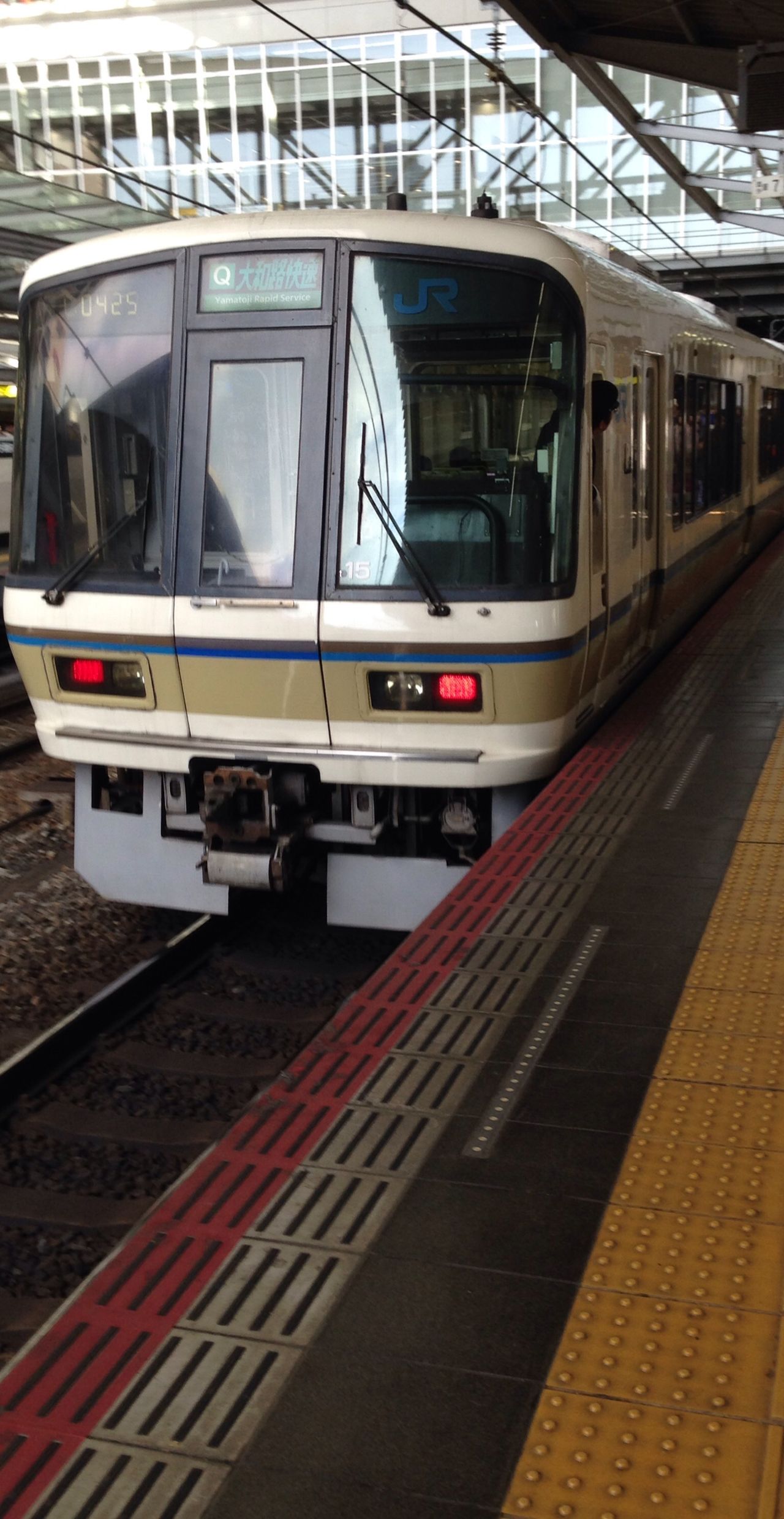 JR西日本の『大和路快速』の非リニューアル車両の新種別幕車両! 寺りんの乗り物大好きblog JR西日本の『大和路快速』の非リニューアル車両の新種別幕車両! 寺りんの乗り物大好きblog