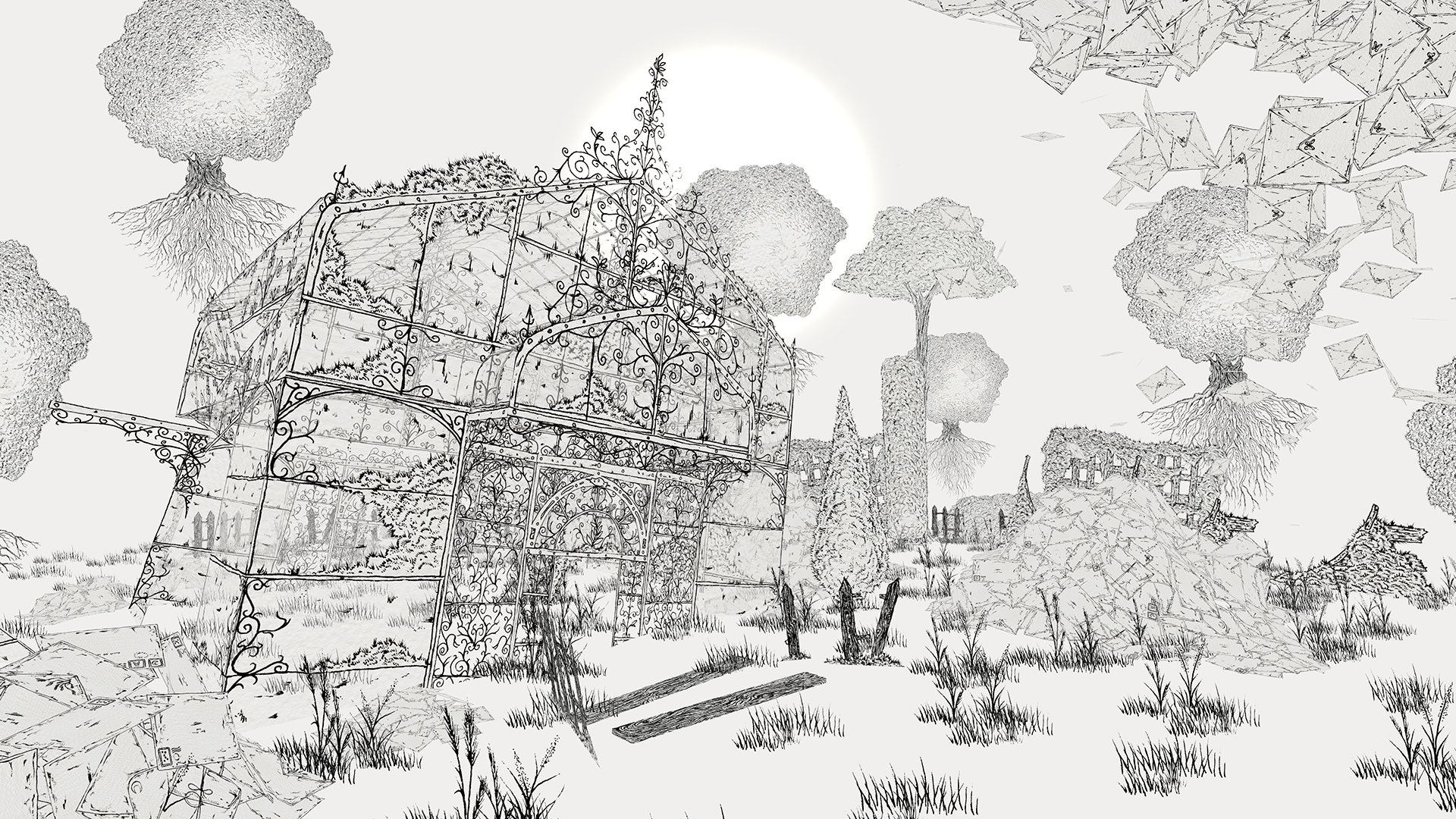 緻密なペン画の世界を歩く The Collage Atlas がapple Arcadeで配信開始 ポエムと共に世界が組みあがり プレイヤーの動きに応じて音が変化する散歩ゲーム 緻密なペン画の世界を歩く The Collage Atlas がapple Arcadeで配信開始 ポエムと共に世界が組みあがり プレイヤーの動きに応じて音が変化する散歩ゲーム