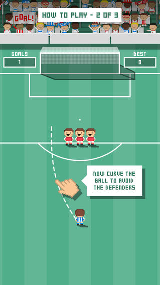Tiny Striker レビュー 簡単 爽快 超ハマるフリーキックゲーム