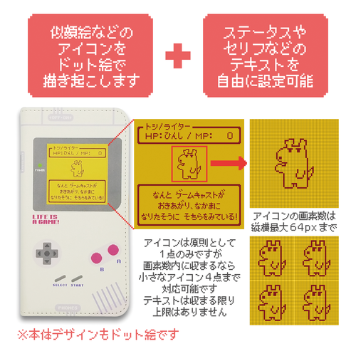 ドット絵を注文し 自分だけのゲーム機風スマホケースを作れるサービスが良かったので紹介する