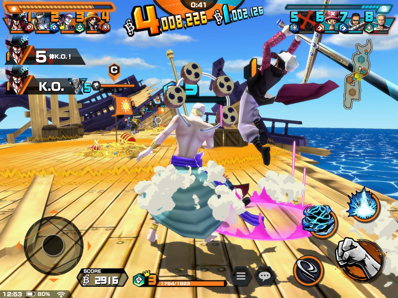 One Piece バウンティラッシュ 10カ月の長期メンテナンスを乗り越え システムを変更してサービス再開 4vs4のアクションバトルゲーム