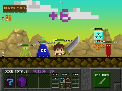 Tiny Dice Dungeon ドット絵 サイコロバトルのレトロ調rpgが海外でテスト中
