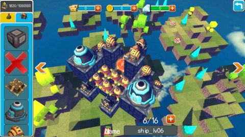 Cubegun ブロックをつなげてオリジナル戦艦で戦え マイクラ風対戦するslg開発中