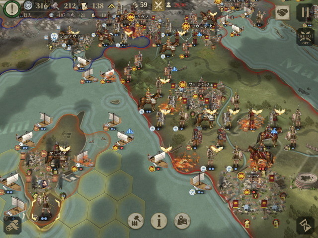 大征服者 ローマ レビュー 今度の歴史ストラテジー 欧陸戦争 シリーズの舞台は古代ローマ カエサルやハンニバルが争うヨーロッパを転戦せよ