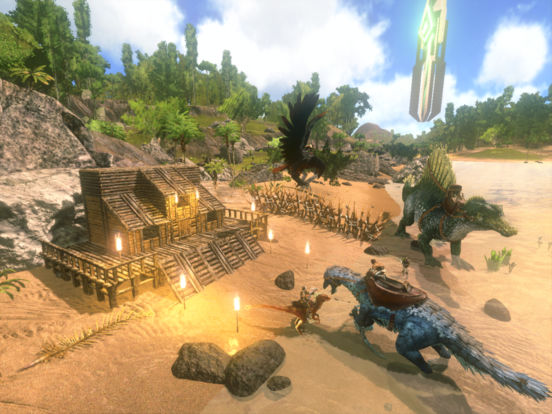 Ark Survival Evolved スマホ向けに配信開始 恐竜が闊歩する原始時代で狩り 家を作り 生き延びろ