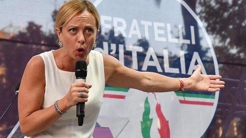 メローニ党看板650