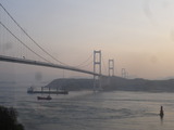 結構でかい船も通る来島海峡