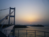 夕焼けの来島海峡大橋