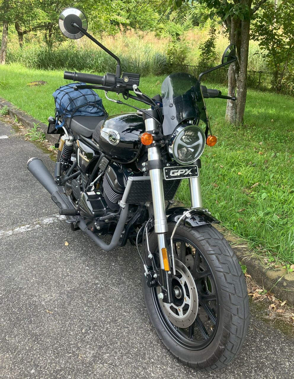 レジェンド250ツイン メーターバイザー取り付け : シャフトドライブ生活