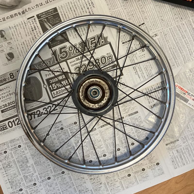 ポップギャルのスポーク交換 : シャフトドライブ生活