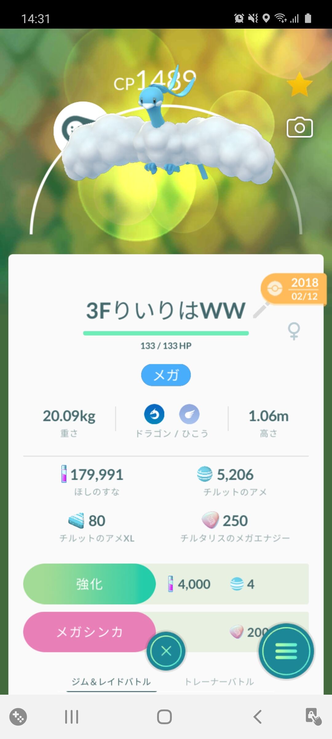 メガチルタリス ゲット Terumonぼうけんノート